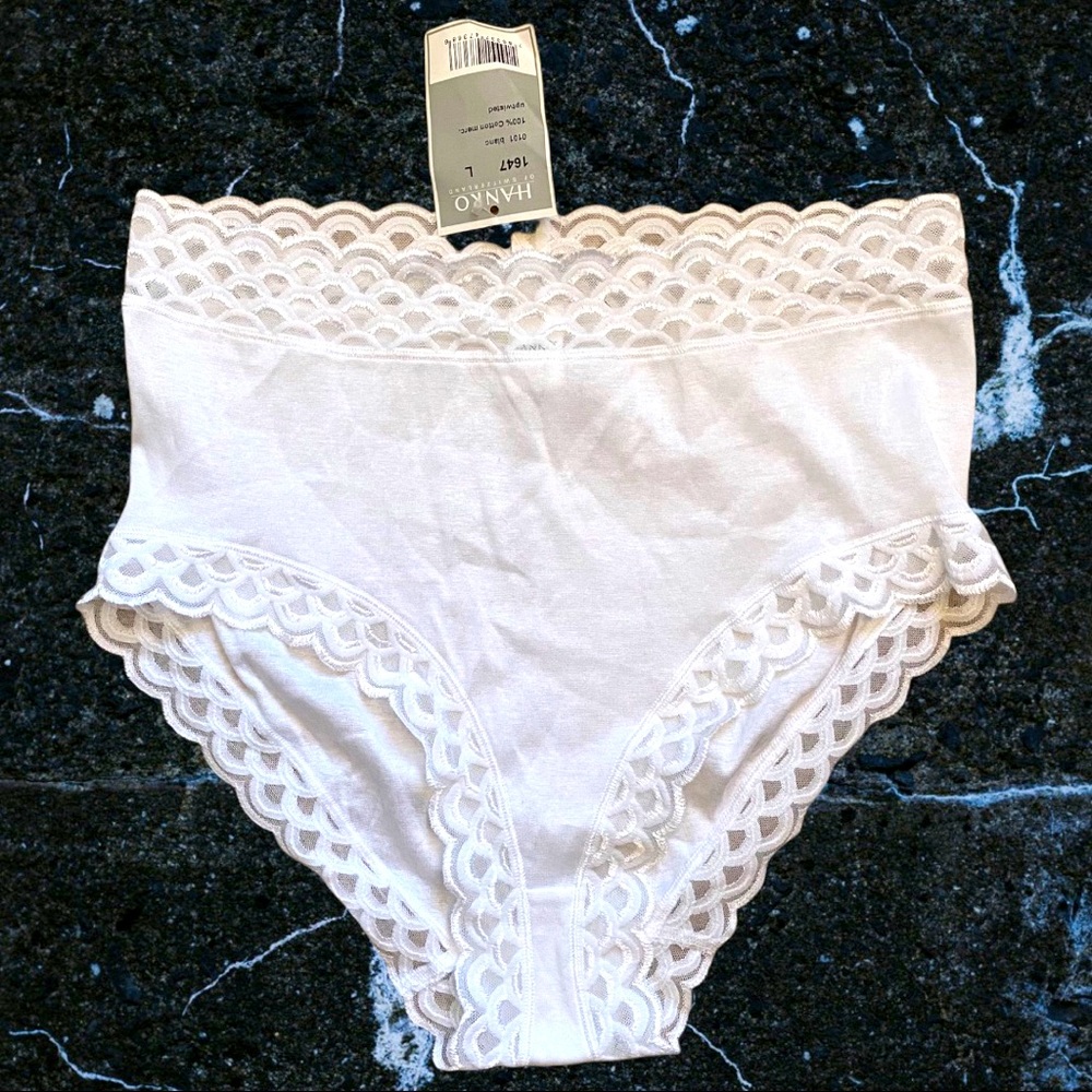 🇨🇭Hanro of Switzerland Scallop Lace Full Briefs